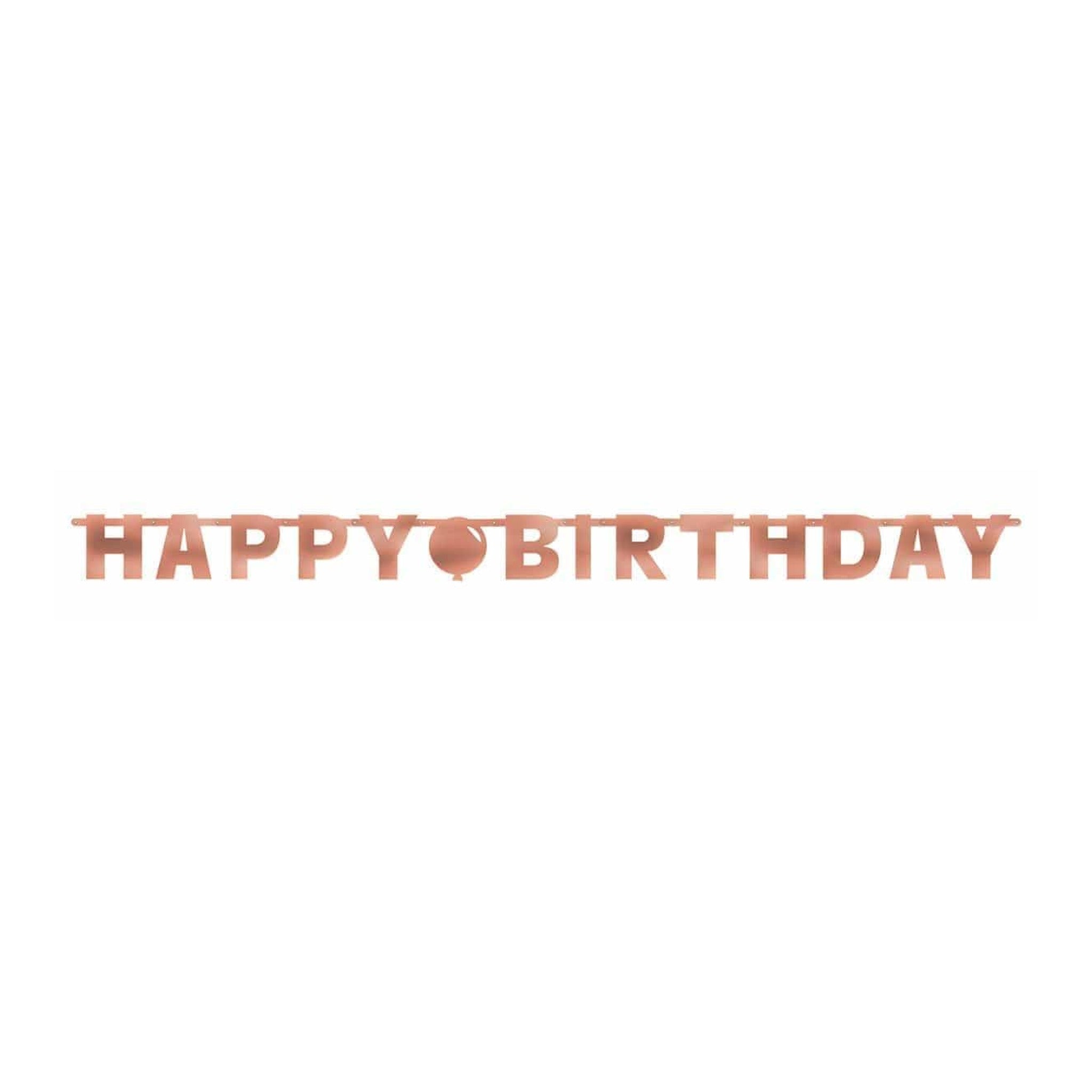Banner Letter Blush Birthday